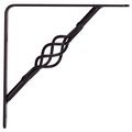 Prosource Bracket Shelf Deco Black 6X6In SB-013PS